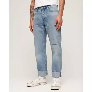 Джинсы Superdry Vintage Straight Fit Regular Waist, синий