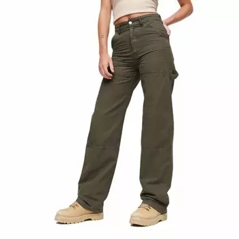 Джинсы Superdry Vintage Wide Carpenter, зеленый