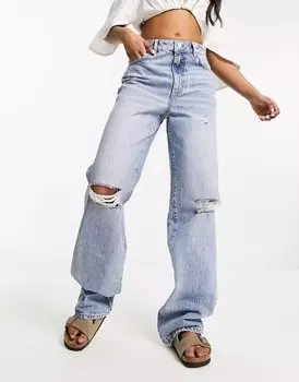 Джинсы Superdry Vintage Wide Denim, голубой