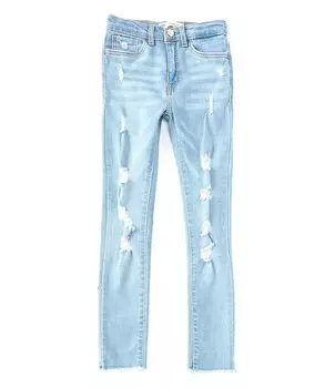 Джинсы суперскинни Levi's Big Girls 7–16 720 с высокой посадкой и потертостями, синий