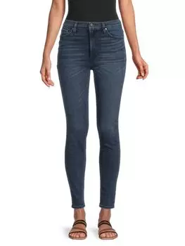 Джинсы суперскинни с высокой посадкой до щиколотки Hudson, цвет Gambit Blue