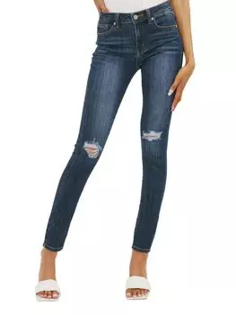 Джинсы суперскинни со средней посадкой Kancan, цвет Dark