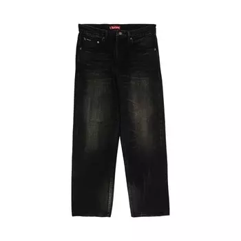 Джинсы Supreme Distressed Loose Fit Selvedge Jean, цвет Washed Black