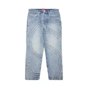 Джинсы Supreme S Logo Loose Fit Jean, синий