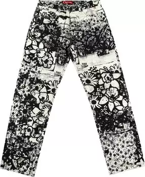 Джинсы Supreme x Christopher Wool Regular Jean 'Black', черный