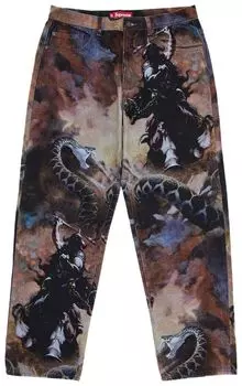 Джинсы Supreme x Frank Frazetta Loose Fit Jean 'Multicolor', разноцветный