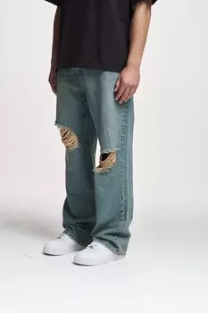 Джинсы свободного кроя ANDUIN 2Y Studios, синий деним