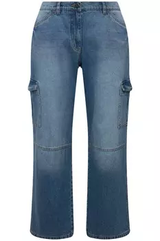 Джинсы свободного кроя Angel of Style, синий деним