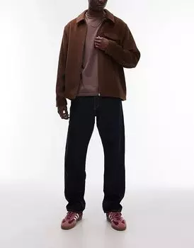 Джинсы свободного кроя ARKET Ocean прямого кроя темно-синего цвета