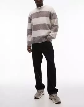 Джинсы свободного кроя ARKET Ocean прямого кроя черного цвета