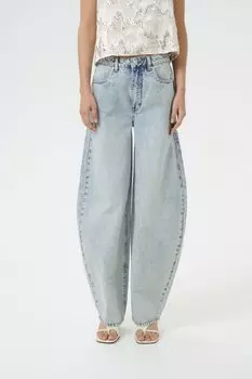 Джинсы свободного кроя ASHER BARREL Gestuz, цвет Mid Acid Wash