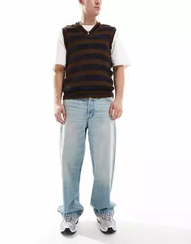 Джинсы свободного кроя ASOS DESIGN светло-голубого цвета