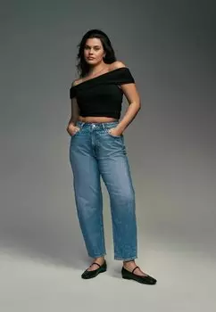 Джинсы свободного кроя AUTHENTIC BARREL HOURGLASS Next, синий