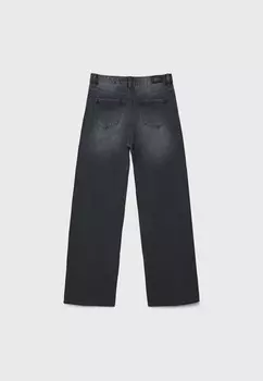 Джинсы свободного кроя BAGGY JEANS 07356280 Stradivarius, темно-серый