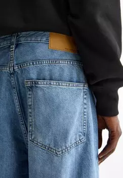Джинсы свободного кроя BAGGY PULL&BEAR, цвет Stone Blue Denim