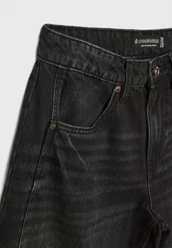 Джинсы свободного кроя BALLOON FIT Stradivarius, черный деним
