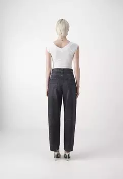 Джинсы свободного кроя BARREL Pepe Jeans, черный деним