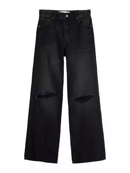 Джинсы свободного кроя Bershka, черный