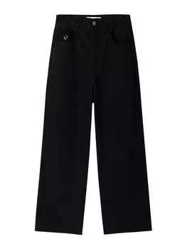 Джинсы свободного кроя Bershka, черный