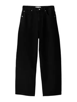 Джинсы свободного кроя Bershka, черный