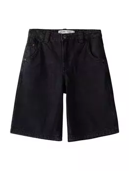 Джинсы свободного кроя Bershka, черный деним