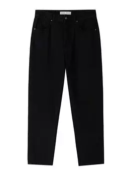 Джинсы свободного кроя Bershka, черный деним