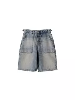 Джинсы свободного кроя Bershka, синий деним