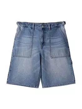 Джинсы свободного кроя Bershka, синий деним