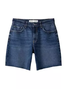 Джинсы свободного кроя Bershka, синий деним