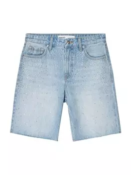 Джинсы свободного кроя Bershka, светло-синий