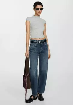 Джинсы свободного кроя BET Mango, темно-синий