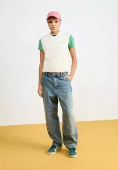 Джинсы свободного кроя BRANDON DOUBLE KNEE PANT SMITH Carhartt WIP, светло-голубой деним