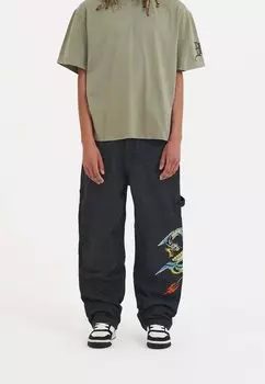 Джинсы свободного кроя CARPENTER Ed Hardy, черный