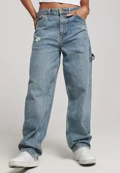 Джинсы свободного кроя CARPENTER Superdry, светло-синий