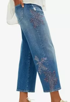 Джинсы свободного кроя Desigual, синие