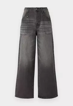 Джинсы свободного кроя DOUBLE POCKET WIDE LEG Guess Originals, черный