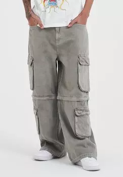 Джинсы свободного кроя DRAG WITH REMOVABLE LEGS Ed Hardy, темно-серый