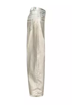 Джинсы свободного кроя ELOISE 5 POCKETS Pinko, золотого цвета