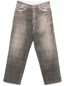Джинсы свободного кроя Emporio Armani, коричневый