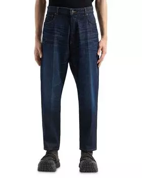 Джинсы свободного кроя Emporio Armani, синий