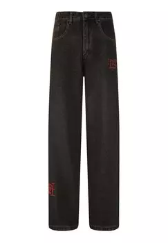 Джинсы свободного кроя FIREBALL DRAGON DIRTY WASH Ed Hardy, коричневый