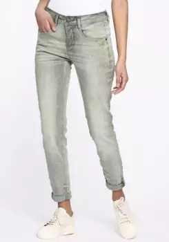Джинсы свободного кроя GANG "94AMELIE", идеальная посадка благодаря содержанию эластана, зеленый