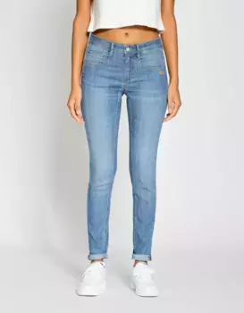 Джинсы свободного кроя GANG "94AMELIE", изготовленные из особенно мягкого денима, синий