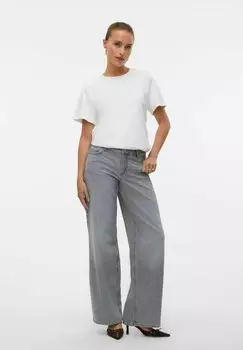 Джинсы свободного кроя GESCHNITTEN VMFAYE TAILLE WEITER BEINSCHNITT Vero Moda, цвет Medium Grey Denim