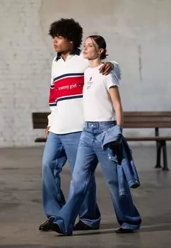 Джинсы свободного кроя GIRL RELAXED PANT UNISEX Tommy Jeans, цвет Indigo Wash