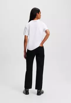 Джинсы свободного кроя GIRLFRIEND KARL LAGERFELD, цвет Black Denim