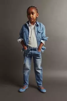 Джинсы свободного кроя H&M, синий