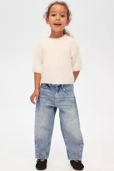 Джинсы свободного кроя H&M, синий