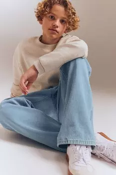 Джинсы свободного кроя H&M, синий