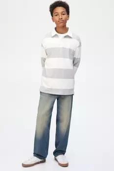 Джинсы свободного кроя H&M, синий